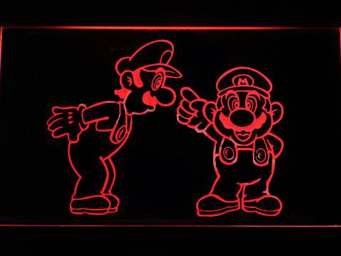 Mario & Luigi LED Neon Sign